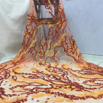 

Madison Nigerian Lace Fabrics for Wedding 2019, African French Lace Fabric High Quality 3D Sequins Handwork Lace Applique