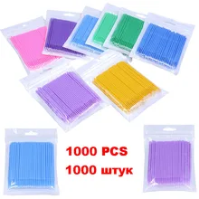 

1000 PCS Disposable Makeup Cotton Swab Mini Individual lash Applicators Mascara Brushes Eyelash Extension Micro Brush make up