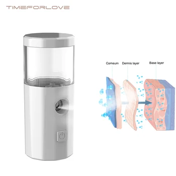 

40ML Mini Nano Face Steamer USB Nebulizer Facial Sprayer Humidifier Hydrating Anti-aging Wrinkle Women Beauty Skin Care Tools