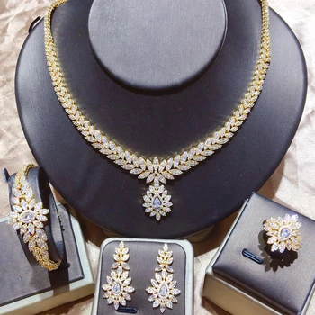 

TIRIM Luxury Women's Necklace Jewelry Set AAA CZ Cubic Zircon Dubai Classic Elegant Style Charm Bridal Accessories New Arrivals
