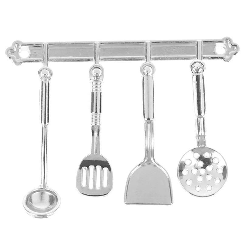 

5pcs/Set Miniature Mini Cookware Tools Miniatures Casa De Munecas 1:12 Kitchen Dollhouse DIY Dollhouse Accessories Kit