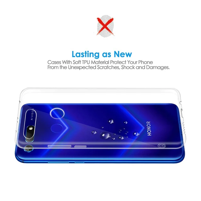 Soft TPU Silicone Phone Case for Huawei Honor View 20 V20 Transparent Back Cover Shell 360 Protective Shockproof View20 6.4 Capa 5