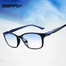 SEEMFLY ультралегкие анти-голубые очки для чтения, Анти-усталость, двойная пленка, очки для дальнозоркости, очки для близорукости, линзы, оправа унисекс