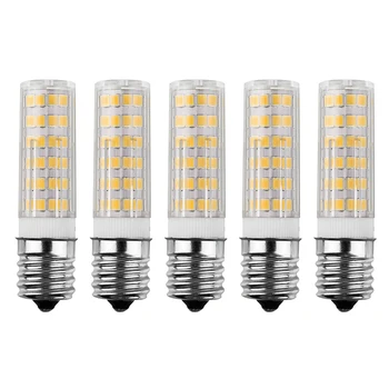 

5Pcs LED Ceramic Lamp Corn Light E17 Base 7W 2835SMD110V Lighting Fixture 100% Brand New And High Quality