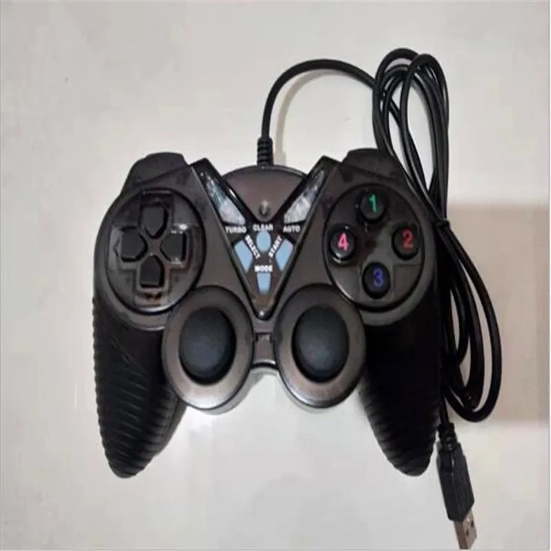 gray Для компьютера ноутбук Поддержка Win/XP Проводная Вибрация геймпад пк USB контроллер Джойстик Android игровой ручки двойной шок - Цвет: gray