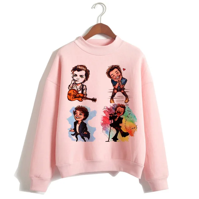 US $6.67 harry styles women hoodie streetwear oversized Print O-Neck Sweatshirt hood ulzzang hooded hip hop 