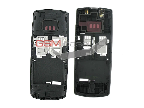 Nokia X1-01-Middle housing assembly with разъёмами and side keys (A3 d-cover) (color: black) original | Мобильные телефоны