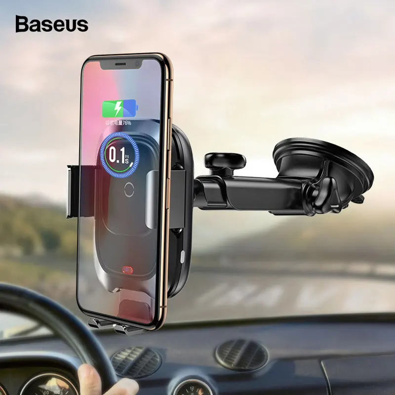 Price Baseus Qi Car Wireless Charger For iPhone Xs Max X Samsung S10 Xiaomi Mi 9 Infrared Induction Fast Wireless Charging Car Charger