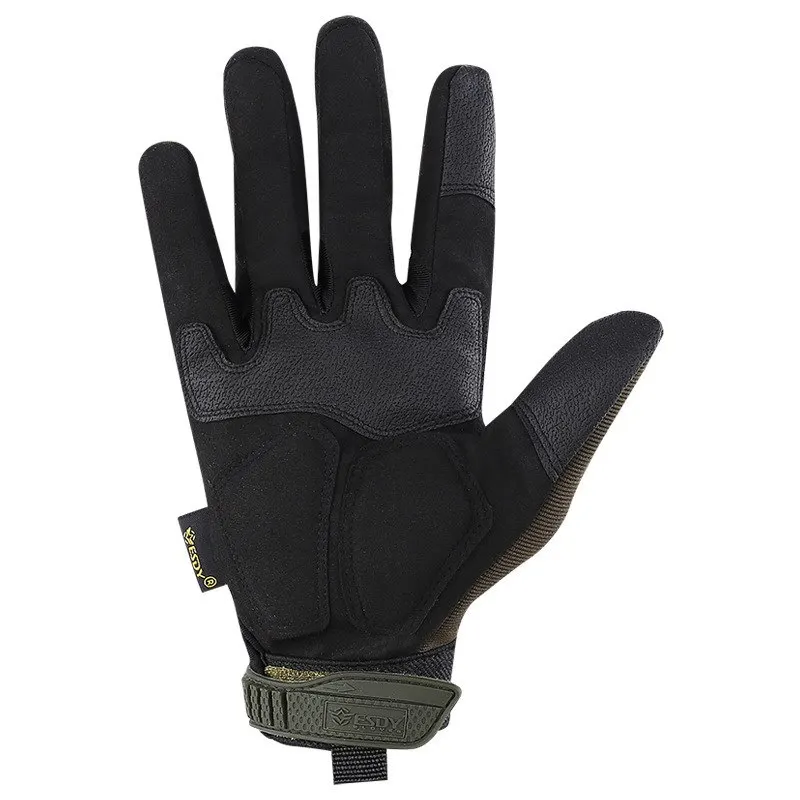 Тактические перчатки ESDY с жесткими костяшками, армейские военные боевые страйкбольные бои, скалолазание, стрельба, пейнтбол, полный палец, перчатки M, L, XL