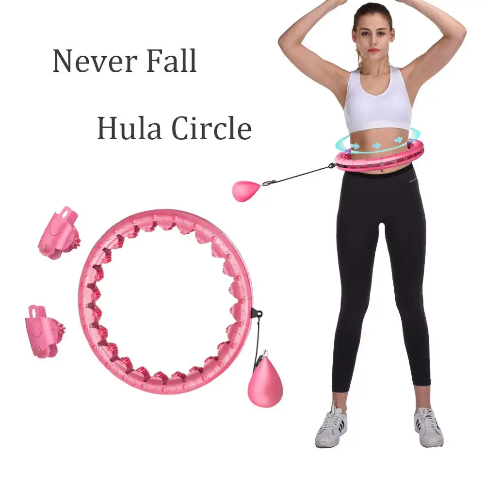 

Adjustable Hola Circle Smart Sport Ring Auto-Spinning Magic Massage Hoop Fitness Equipment for Home Gym Workout Waist Slimming