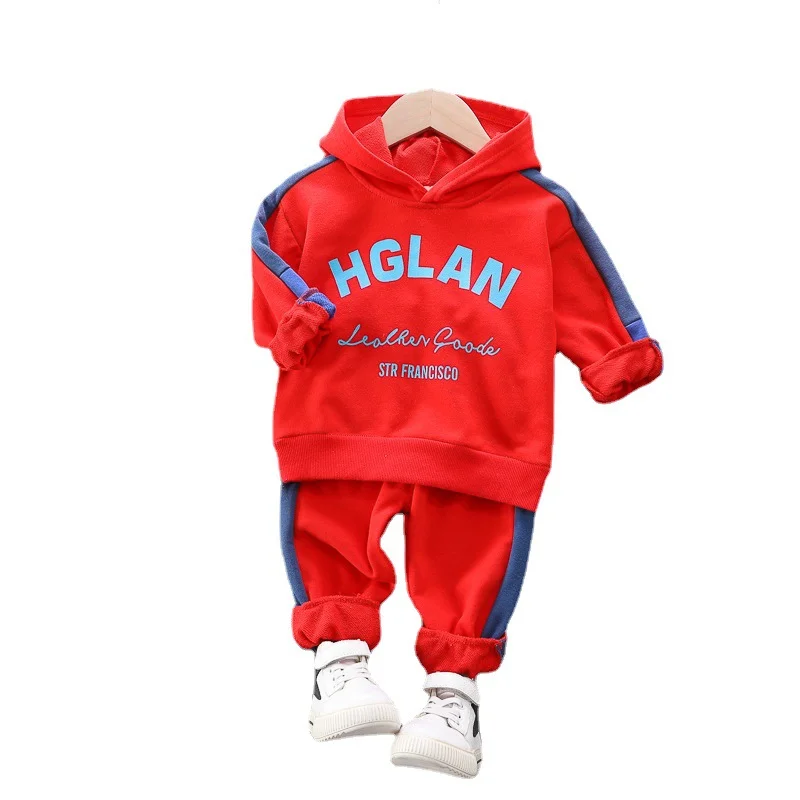 

Children Fashion Clothes New Spring Autumn Baby Boys Girls Hooded Jacket Pants 2Pcs/sets Kids Infant Hoodies Toddler Tracksuits