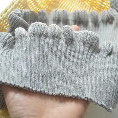 Wool Rib Sweater Cuffs Neckline Ruffled Ribs Apparel Accessories Autumn and Winter Knitwear Sweater Accessories