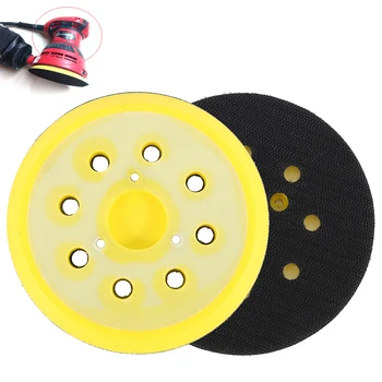 

5Inch 125MM 8-Hole Back-up Sanding Pad 3 Nails Hook and Loop Sander Backing Pad for Electric Grinder Power Tools Accessories