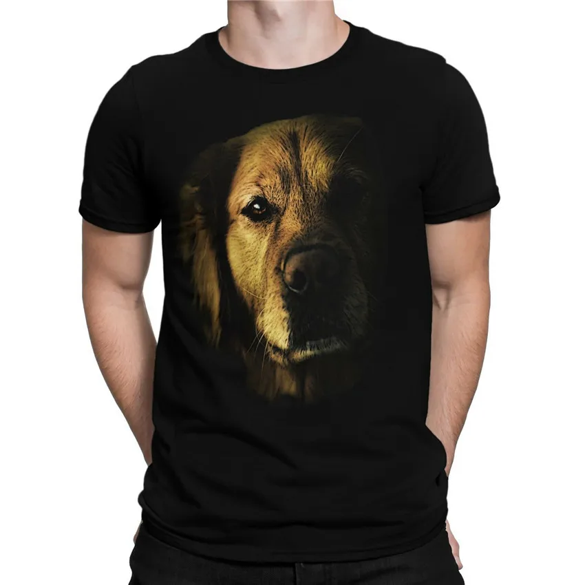 Новая Качественная мужская футболка с короткими рукавами и рисунком лабрадора |