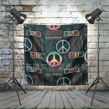 

Jamaica Reggae Heavy Metal Band Poster Music Banner Background Wall Flag Decor Vintage Creative Cloth Art Painting