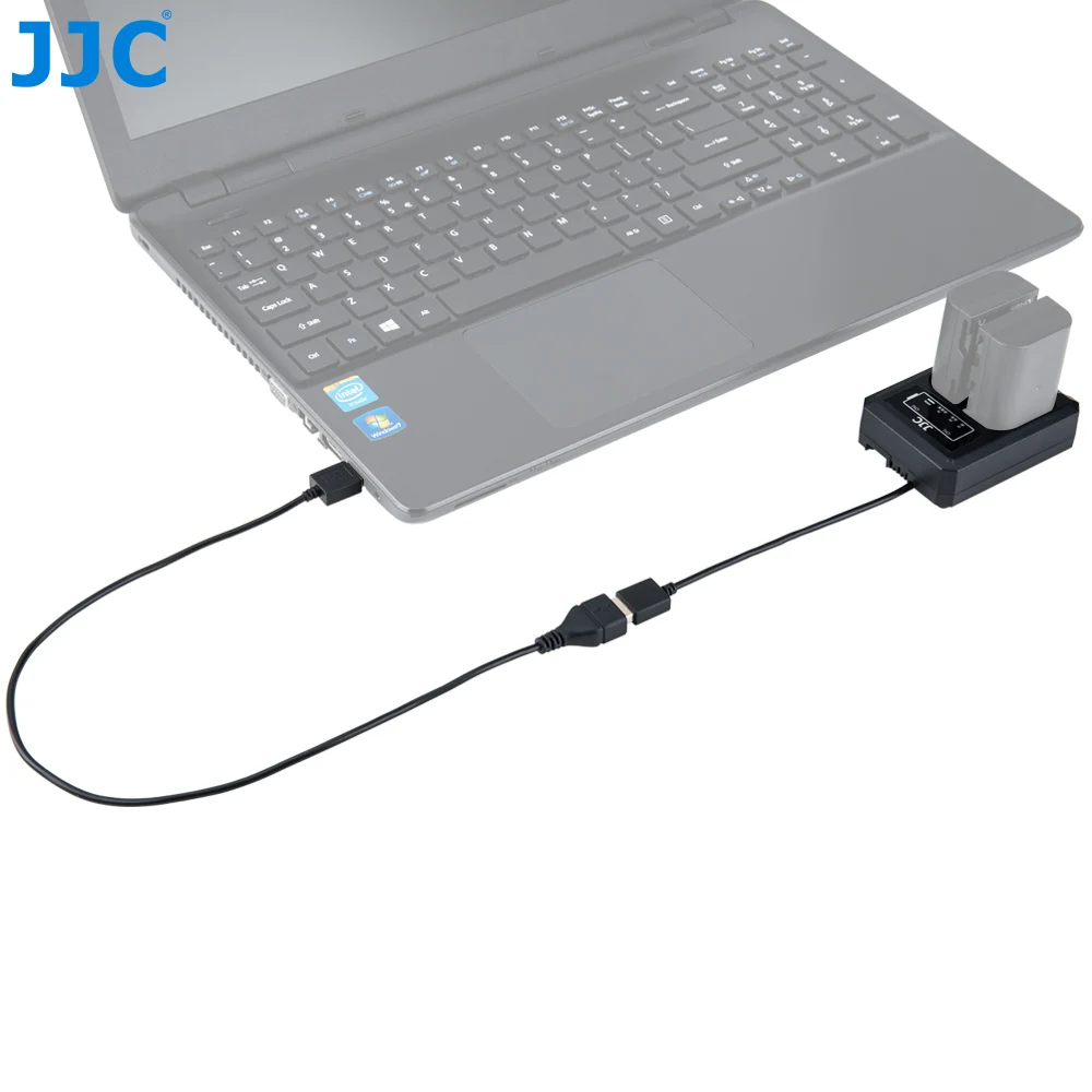 JJC USB зарядное устройство для путешествий с двумя аккумуляторами