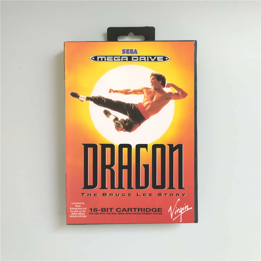 

Dragon The Bruce Lee Story - EUR Cover With Retail Box 16 Bit MD Game Card for Sega Megadrive Genesis Video Game Console