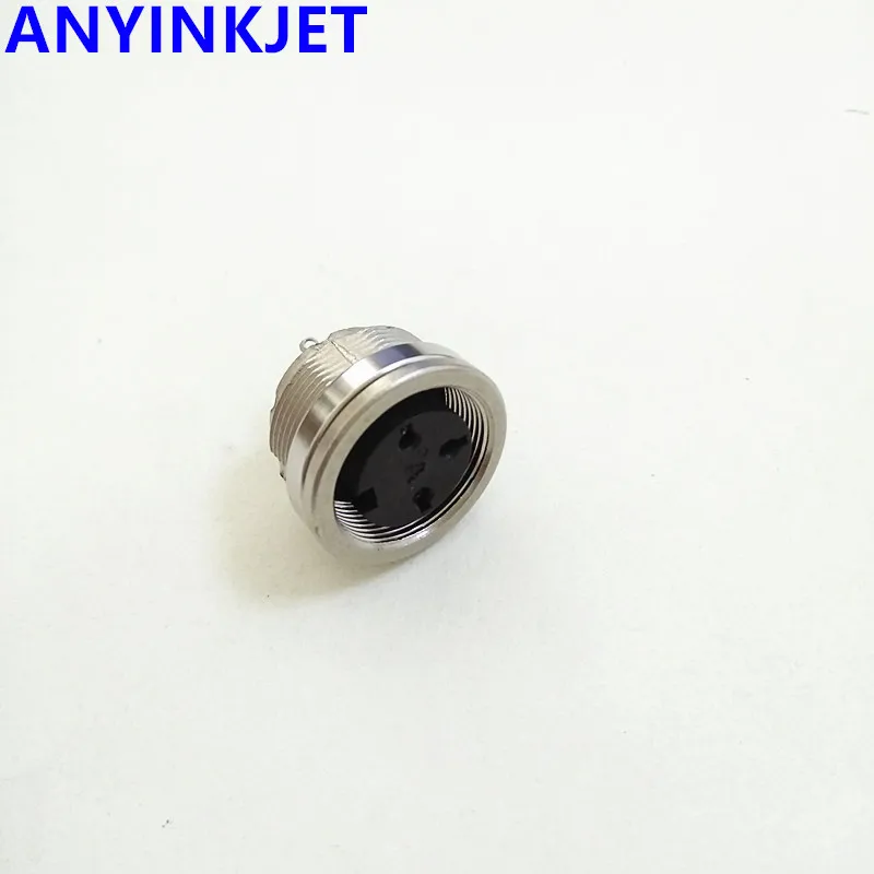 

For Videojet Willett 3 pins DIN plug connect socket WB100-43S-129 for Willett 43S Videojet VJ1210 VJ1510 1000 printer