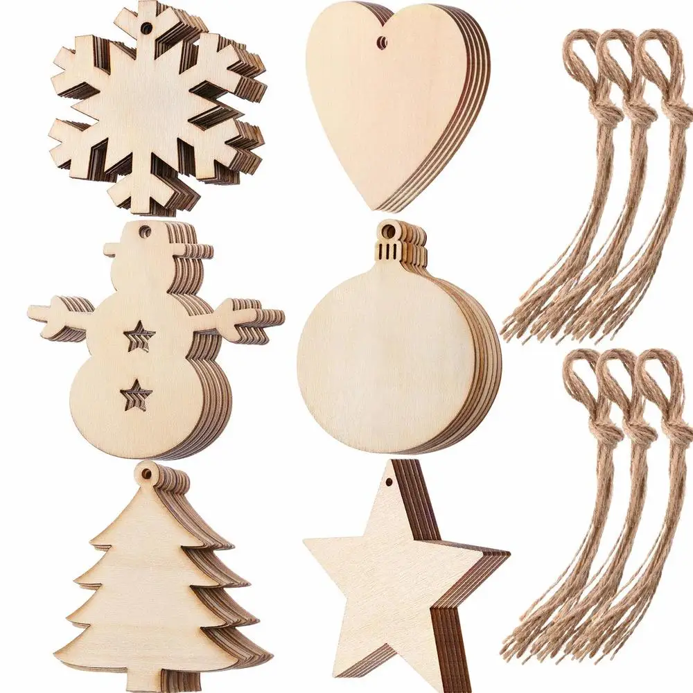 10PCS-Blank-Wood-Discs-Bulk-with-Holes-for-Crafts-Centerpieces ...