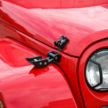 

Hood Latch Locking Accessories Rust Resistant Tool Car Easy Install Decorative Auto Catch Buckle Replacement For Wrangler JK JL
