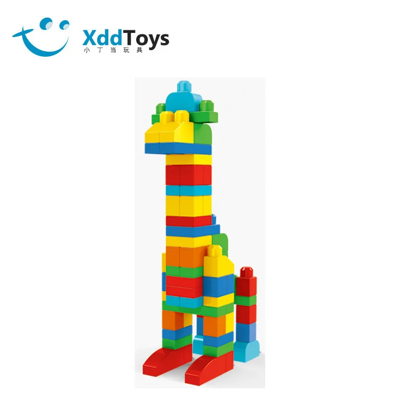 

Classic Deer 69 Block Plastic Large Particles Assembled Building Blocks GIRL'S And BOY'S 1-3-6 Years Old Baby Educational Splici