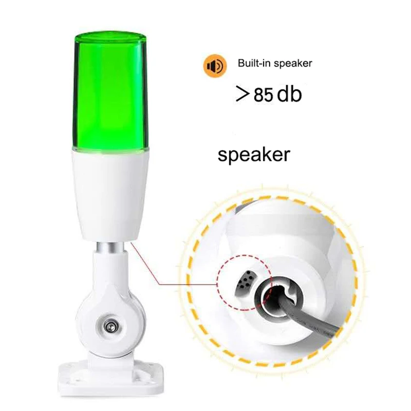 

Alarm tricolor light 1 layer Tricolor folding LED warning lamp LED signal 12V/24V/110~220V tower lamp