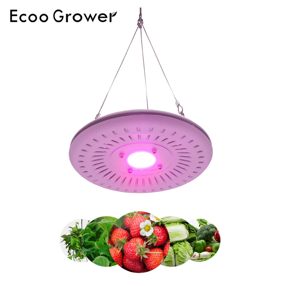 Ecoo Grower COB светодиодный освещение для выращивания растений 50 Вт полный спектр 220 В растения растут лампы для выращивания палатки теплицы