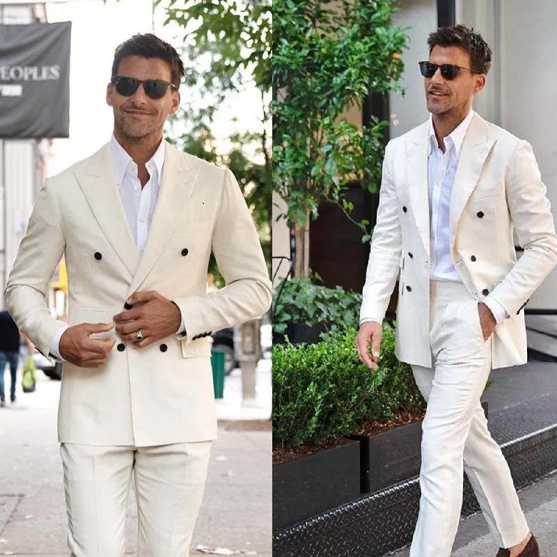 24 (2)Two Piece Mens Suit New Fashion Groom Suit Wedding Suits For Best Men Slim Fit Groom High Quality Costumes De Mariage Pour Hommes