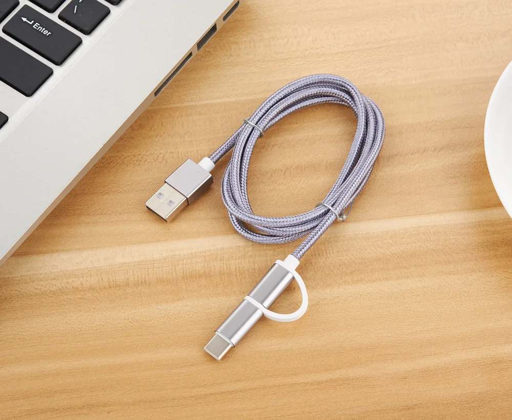 Nohon 2 в 1 кабель для iPhone 11 Pro Max X XS Max 8 7 6 Plus type C Micro USB кабель для samsung Xiaomi зарядный телефонный кабель Шнур