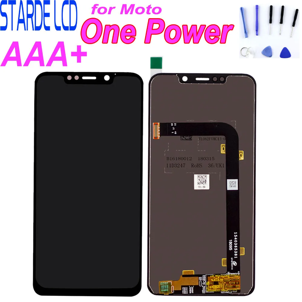 

6.2" for Motorola P30 note XT1942 LCD Display Touch Screen Digitizer Assembly for Motorola for Moto One Power LCD with Tools