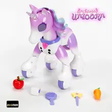 Zoomer Зачарованный игрушечный Единорог разноцветный светящийся Рог игрушка для детей в возрасте от 5 лет
