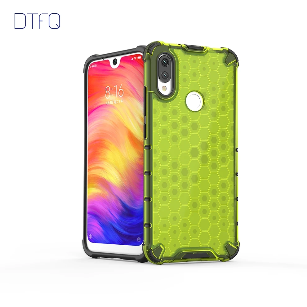DTFQ прозрачный гибридный защитный чехол для Xiaomi Redmi Note 7 5 6 Жесткий Пластиковый