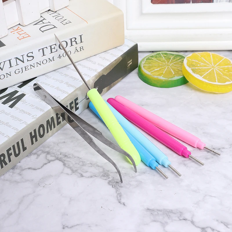 6Pcs Tweezer Quilling Needles Slotted Pen Kit Quilling Paper DIY Set For Classroom Shop Wedding Party Decoration Paper Tools