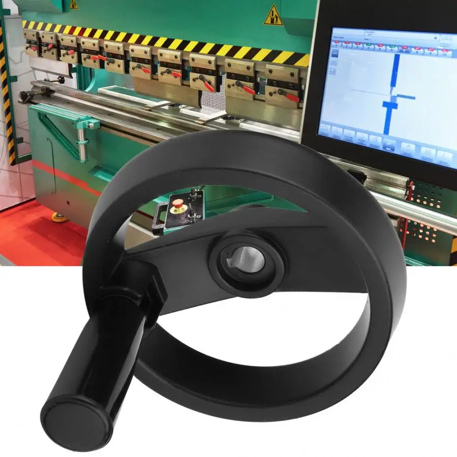 

Black Aluminum Alloy Handwheel Hand Wheel Milling Machine Lathe Folding Revolving Handle for Lathe Machine CNC Parts 12x125mm