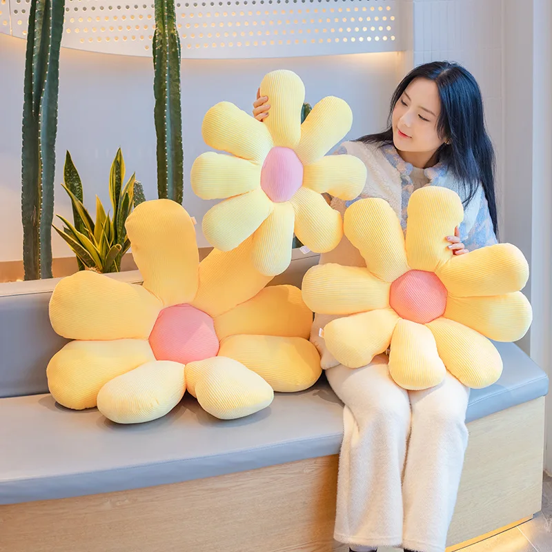 

Cartoon Beautiful Petal Flower Plush Pillow Toy Soft Fresh Plant Stuffed Doll Chair Cushion Sofa Kids Lovers Birthday Decor Gift