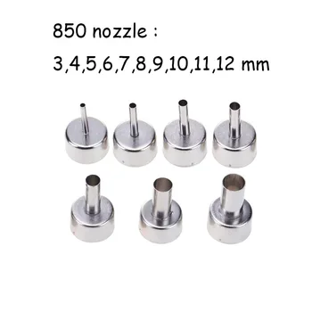

10pcs Soldering Hot Air Gun Universal Nozzles 3,4,5,6,7,8,9,10,11,12mm for 850, 850A, 852, 852D, 852D Welding Heat Gun Nozzles