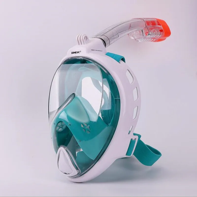 Бренд DEX, маска для подводного плавания с полным лицом, маска для подводного плавания, противотуманная, для камеры Gopro, трубка для плавания, маска для подводного плавания для мужчин и женщин, маска для дайвинга - Цвет: green