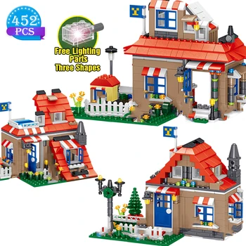 

Technic Creator Design City Series House Country Family Static Building Block Assembly Education Children Toy Birthday Gift