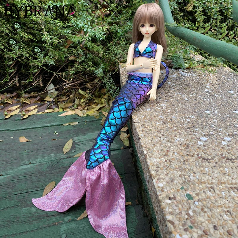 Одежда для куклы Bybrana BJD Костюм Русалки бра косплея и хвоста | Игрушки хобби