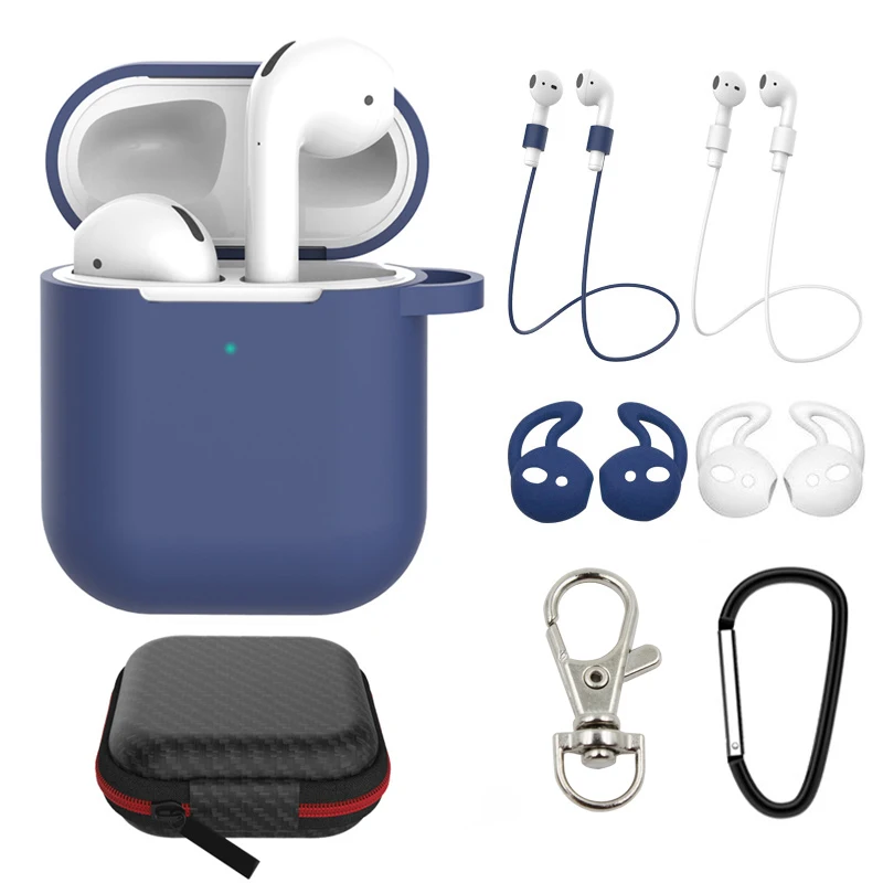 Силиконовый чехол s для Airpods 2/7 шт. роскошный защитный наушников Apple airpods2