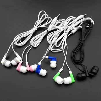 

Radom Color Sport Earphone Wholesale Wired Super 3.5mm Audio Plug Earphone Earbud With Microphone Hands Suit For Smartphone