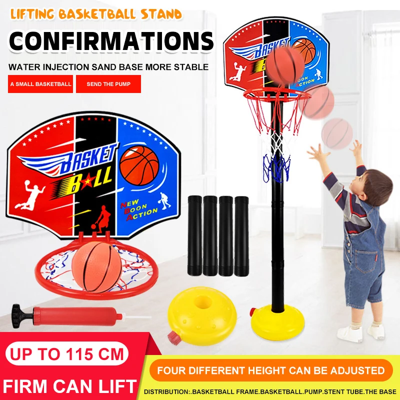 

Basketball Playing Set Outdoor Sport Board Games Adjustable Stand Basket Holder Hoop Goal Antistress Indoor Yard Toys for Boy