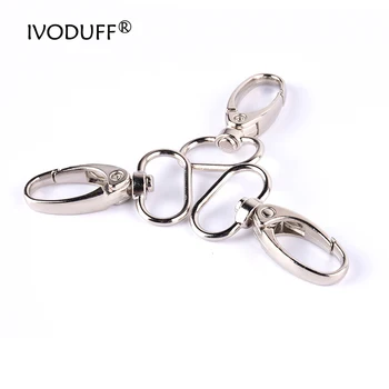 

10pcs 20mm Snap Swivel Hook, Strap Zinc Alloy Metal Clasp For Making Bags
