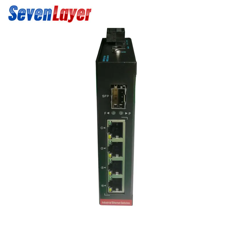 Промышленный Коммутатор Ethernet 10/100/1000 м сетевой сигнал усиленный din-рейка Тип 4 порта Ethernet 1 SFP волокно