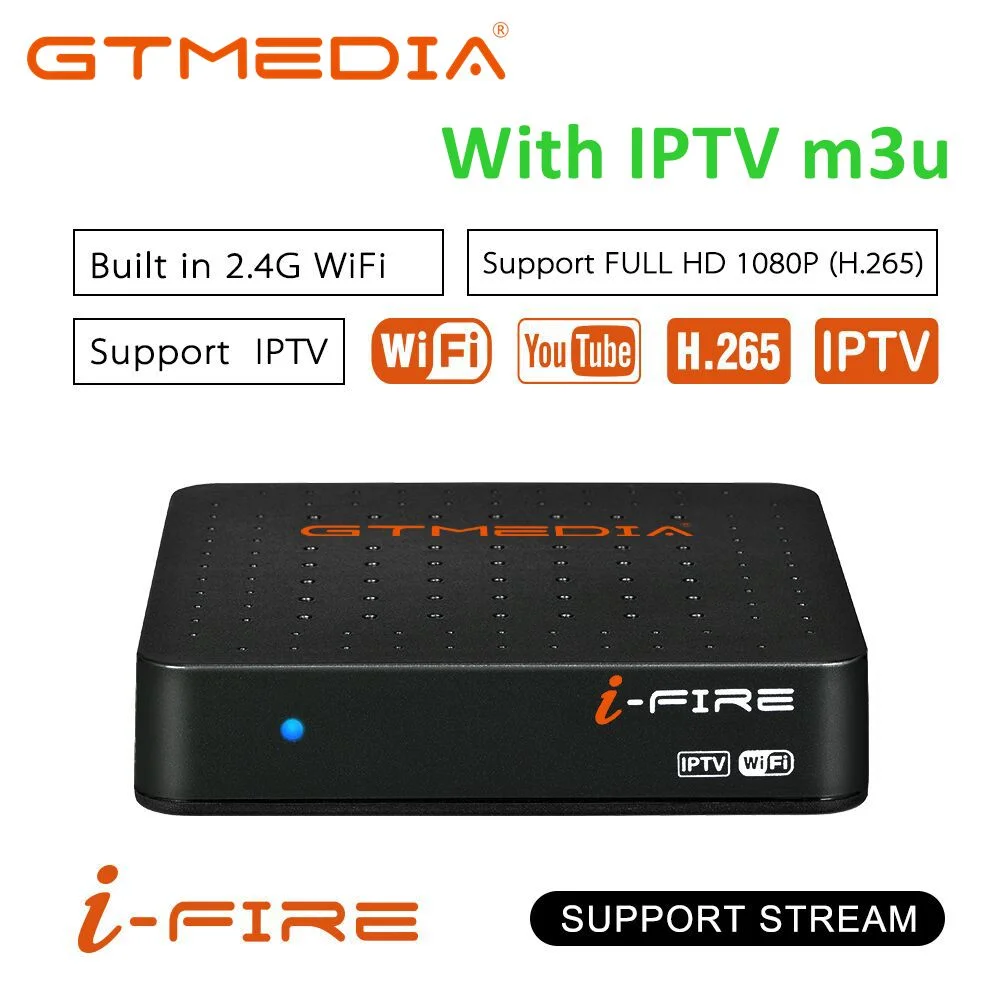 

i -fire smart tv box MPEG4 media player support H.265 to watch tv and Europe iptv America iptv arabic iptv subscription