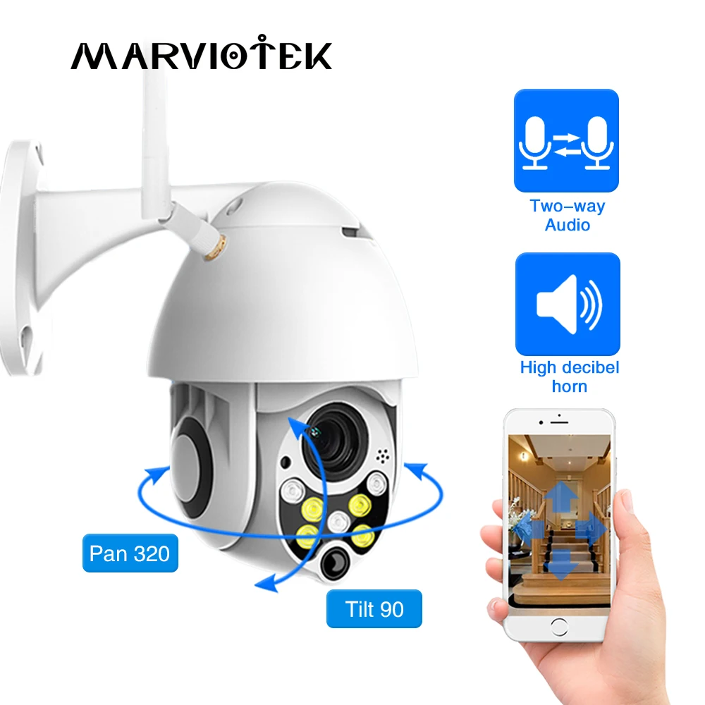 IP Camera Outdoor CCTV WIFI Mini Speed Dome Cameras 1080P Home Security Auto Tracking Video Surveilance IR | Безопасность и защита