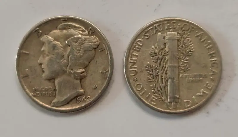 Us Silver Coin 10 Cents Old 100% Real Original Coins Collectible 1pcs | Дом и сад
