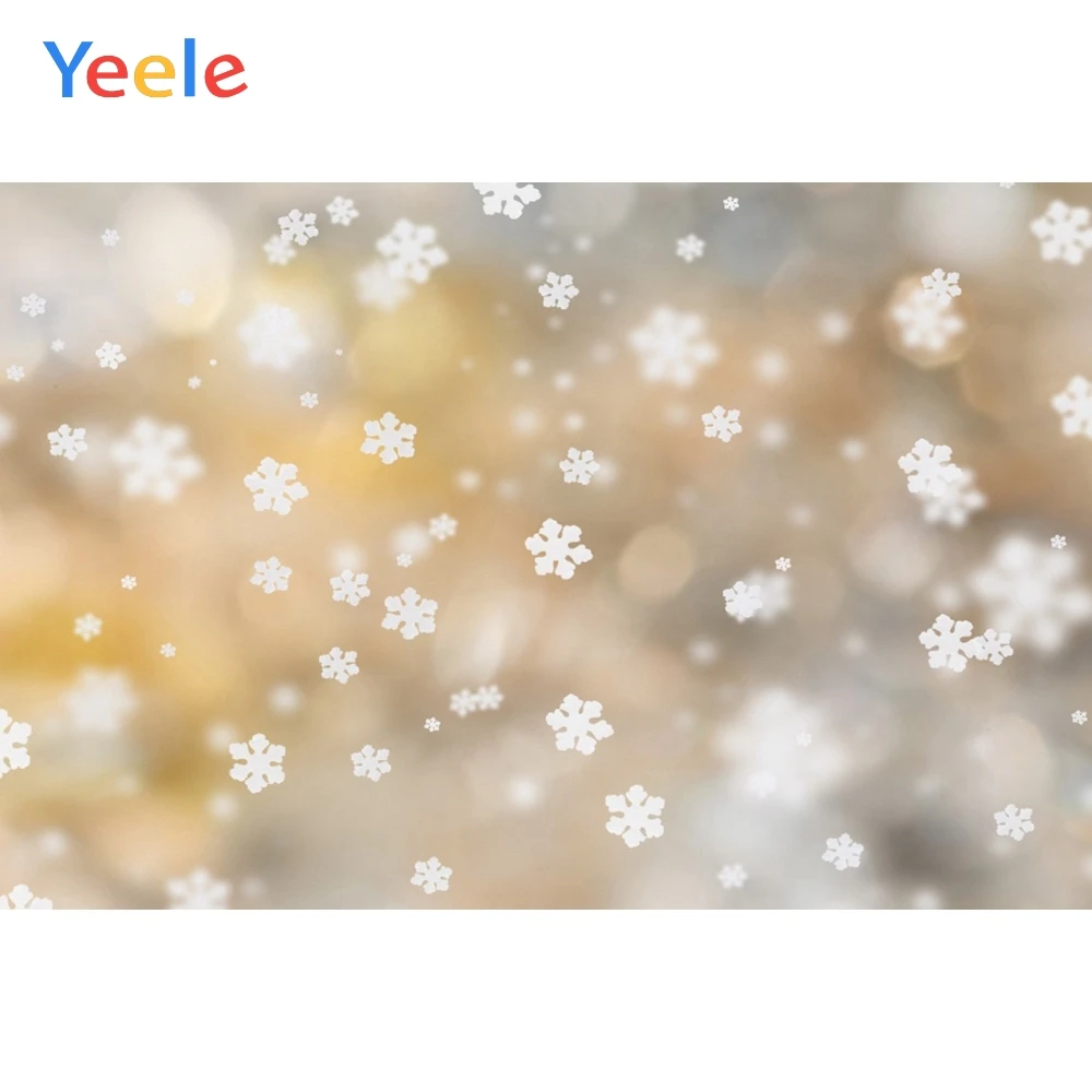 

Yeele Wallpaper Photocall Bokeh Lights Snowflake Photography Backdrops Personalized Photographic Backgrounds For Photo Studio