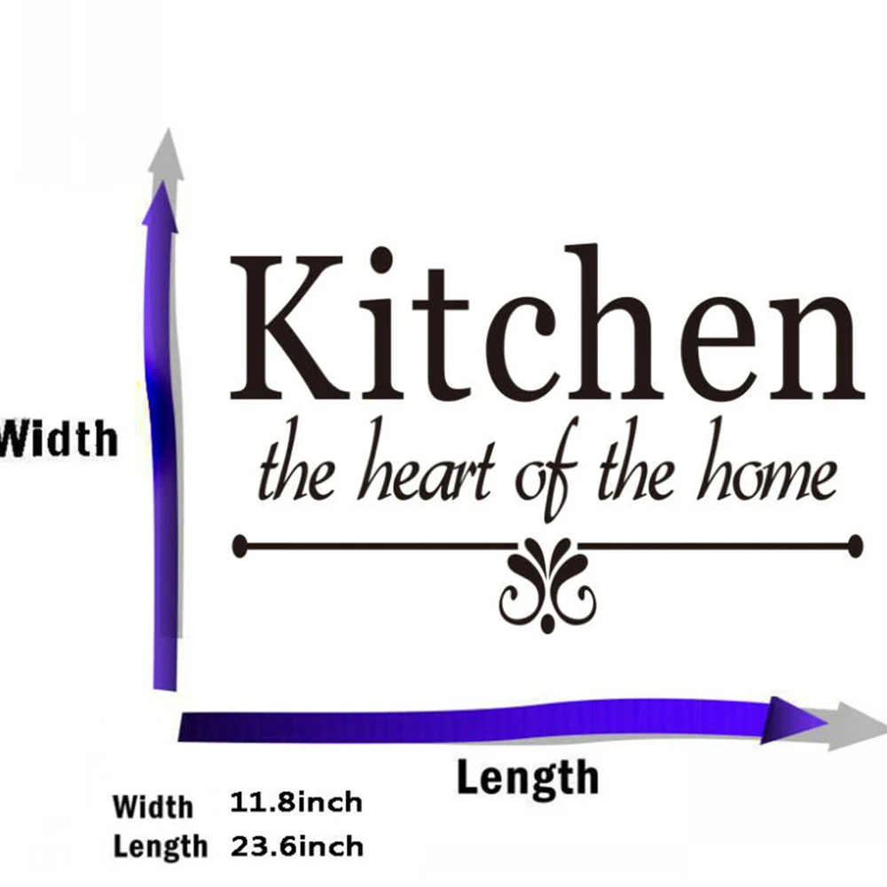 Виниловая наклейка для кухонной стены правила номер Декор Искусство Цитата