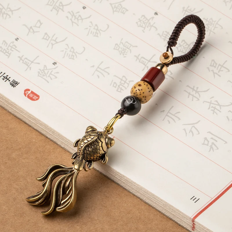 brass goldfish lanyard pendant (12)